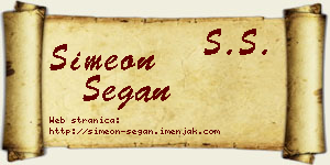 Simeon Šegan vizit kartica